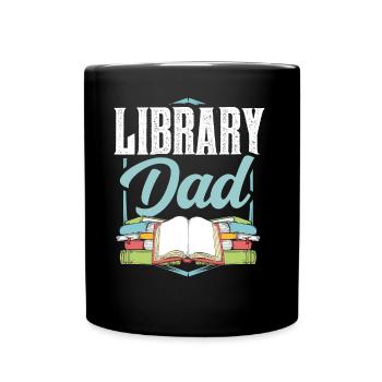 Bibliothèque Papa Books Bibliothécaire amoureux - Mug uni - noir - Devant