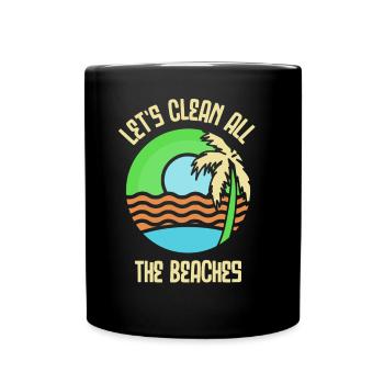 Nettoyons toutes les plages Beach Clean Up - Mug uni - noir - Devant