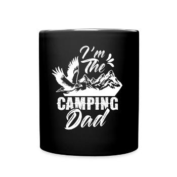 Je suis le Camping Papa Campen Camp Camper - Mug uni - noir - Devant