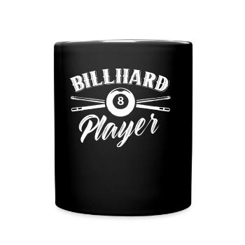 Billiard Player Lovers Pool Billiards Billiards - Full Colour Mug - black - Front