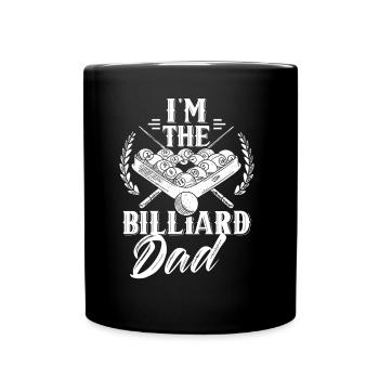 Ich Bin Der Billard Vater Spieler Pool Billiard - Tasse einfarbig - Schwarz - Vorne