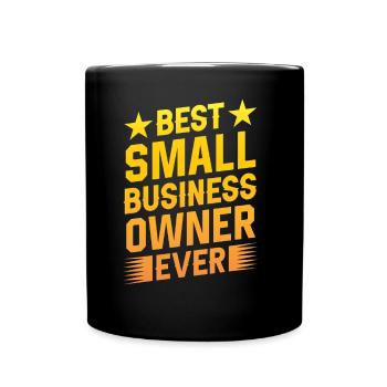 Bester Kleinunternehmer Aller Zeiten CEO Gründer - Tasse einfarbig - Schwarz - Vorne