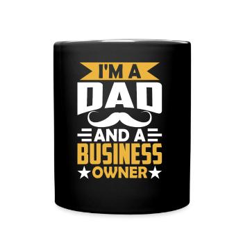 Ich Bin Ein Vater Und Ein Geschäftsinhaber CEO - Tasse einfarbig - Schwarz - Vorne