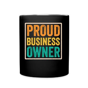 Fier propriétaire d’entreprise PDG Entrepreneur Fondateur - Mug uni - noir - Devant