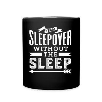 Soirée pyjama d’équipe sans sommeil Sweet Party Stay - Mug uni - noir - Devant