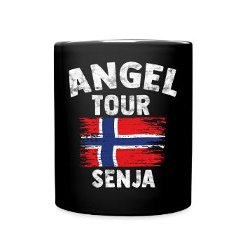 SENJA - Angel Tour Norway personnalisable - Mug uni - noir - Devant