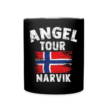 NARVIK - Angel Tour Norvège Personnalisable - Mug uni - noir - Devant