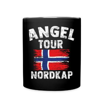 NORTH CAPE - Fishing Tour Norway customizable - Full Colour Mug - black - Front