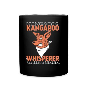 Kangaroo Whisperer Animal Kangaroo Kangaroo - Full Colour Mug - black - Front