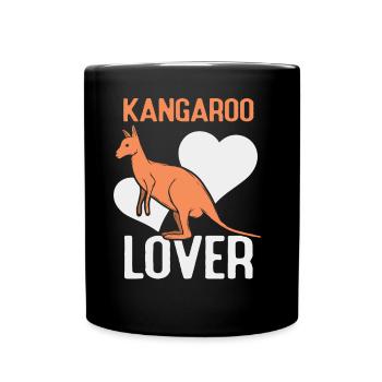 Kangaroo lover Australia Animal Kangaroos - Full Colour Mug - black - Front