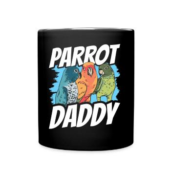 Perroquet Papa Mignon Animal Pet Perroquet - Mug uni - noir - Devant