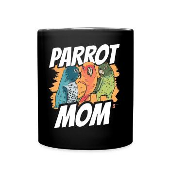 Perroquet Mama Animal mignon Perroquet - Mug uni - noir - Devant