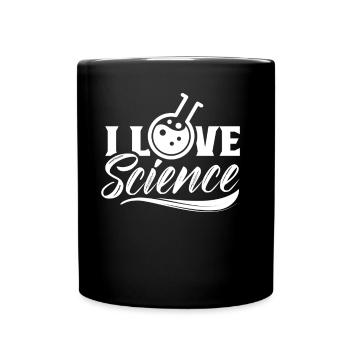 I love the science science team sayings - Full Colour Mug - black - Front