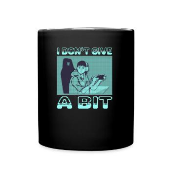 Retro Gaming Gamer Pixel Look - Full Colour Mug - black - Front