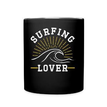 Amateurs de surf Surfing Planche de surf Surfer - Mug uni - noir - Devant