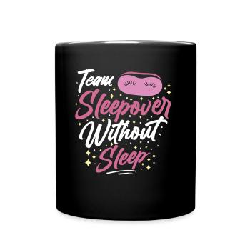 Soirée pyjama d’équipe sans sommeil Sweet Party Stay - Mug uni - noir - Devant