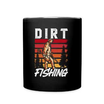 Dirt Fishing Détection de métaux Détection de métaux - Mug uni - noir - Devant