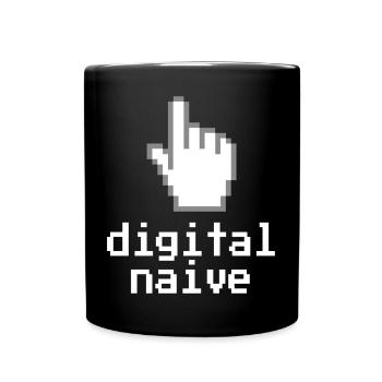 Digitally naïve - Full Colour Mug - black - Front