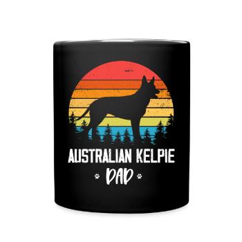 Australian Kelpie Mom - Full Colour Mug - black - Front
