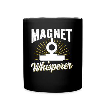 Magnet Whisperer Magnet Fisherman Magnet Fishing - Mug uni - noir - Devant