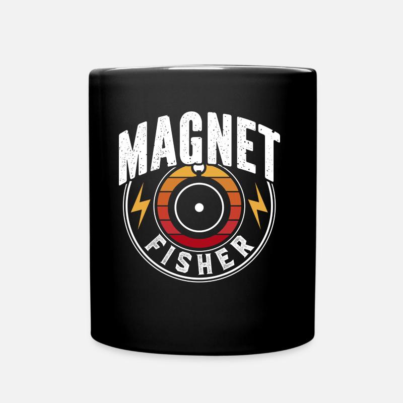 Magnet Fish Magnet Magnet Pêche magnétique - Mug uni - noir