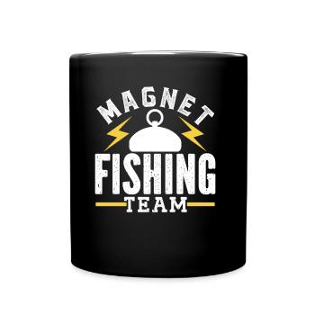 Magnet Fishing Team Magnet Fishing Magnet Fishermen - Full Colour Mug - black - Front