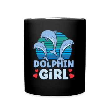 Dolphin Girl Dolphins Dolphins Dolphin Lovers - Mug uni - noir - Devant