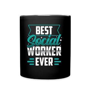 Meilleur travailleur social de tous les temps en travail social - Mug uni - noir - Devant