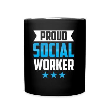Formation de travailleur social fier - Mug uni - noir - Devant