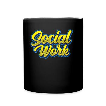 Social Work Social Work Social Worker Profession - Full Colour Mug - black - Front