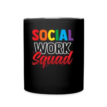 Équipe de travail social Travailleur social Travail social - Mug uni - noir - Devant