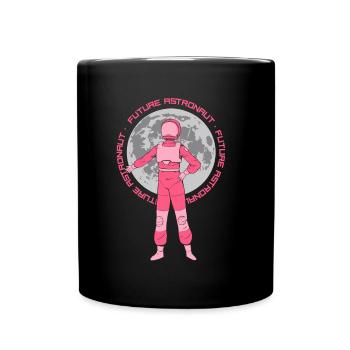 Fusée d’astronomie spatiale des futurs astronautes - Mug uni - noir - Devant
