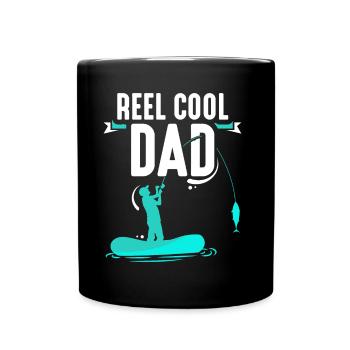 Reel Cool Papa Angler Pêche Pêche Pêcheur - Mug uni - noir - Devant