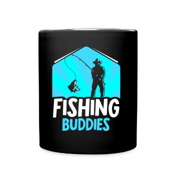 Fishing Friends Fishing Friend Fishing Friend - Full Colour Mug - black - Front