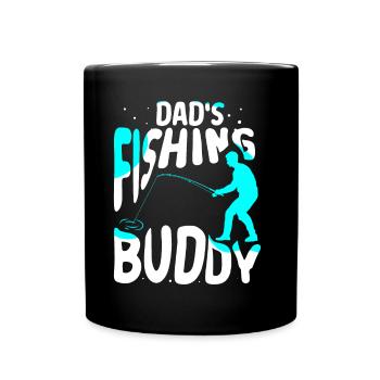Le compagnon de pêche de papa Pêche Pêche Ami pêcheur - Mug uni - noir - Devant
