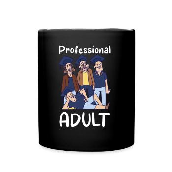 Diplômé professionnel adulte diplômé - Mug uni - noir - Devant