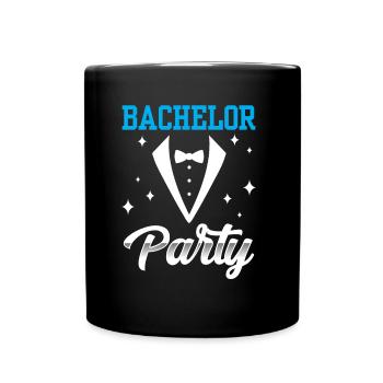 Enterrement de vie de garçon Bachelor bachelorette - Mug uni - noir - Devant