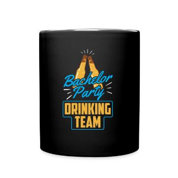 Junggesellenabschied Trinkteam Trinken Team Braut - Tasse einfarbig - Schwarz - Vorne