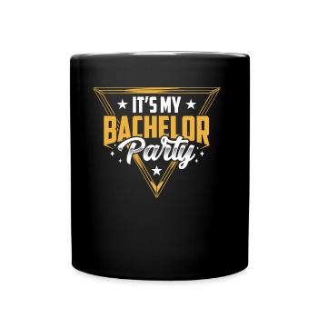 C’est mon enterrement de vie de garçon célibataire - Mug uni - noir - Devant