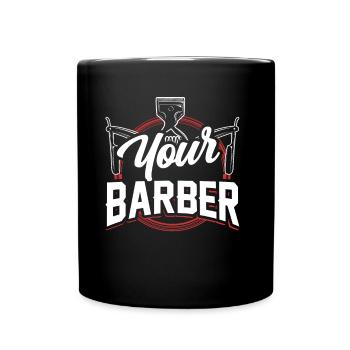 Votre profession de barbier Barbier Barbershop Barbers - Mug uni - noir - Devant