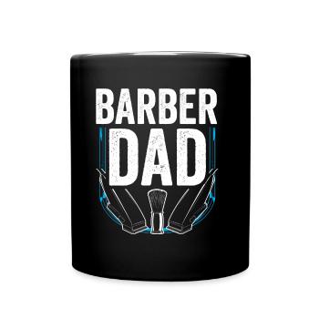 Barber Papa Barbershop Barbershop Profession Barber - Full Colour Mug - black - Front