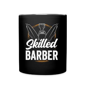 Barbier formé Barbier Barbier Barbershop - Mug uni - noir - Devant