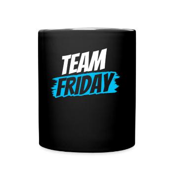 Team Freitag Sarkastisch Endlich Humor Wochenende - Tasse einfarbig - Schwarz - Vorne