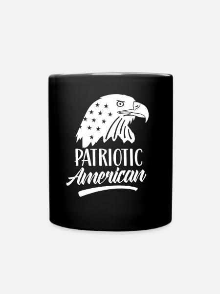 Patriotique américain Patriote Patriotique États-Unis - Mug uni - noir