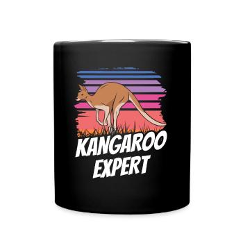 Kangaroo Expert Kangaroos Animal Lovers - Full Colour Mug - black - Front