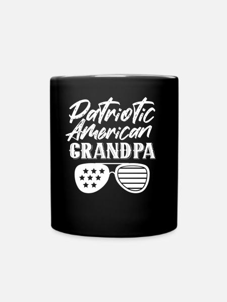 Grand-père patriotique américain Patriot US - Mug uni - noir