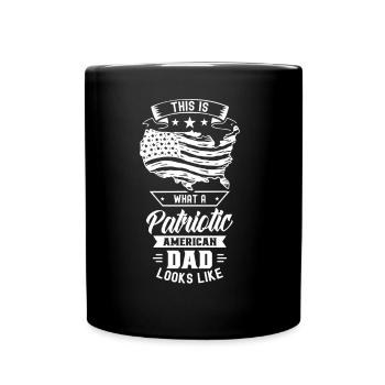 Voici à quoi ressemble un père américain patriote - Mug uni - noir - Devant