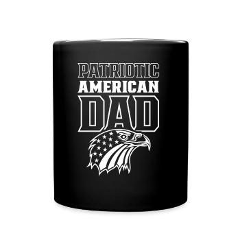 Père patriotique américain Patriot États-Unis - Mug uni - noir - Devant
