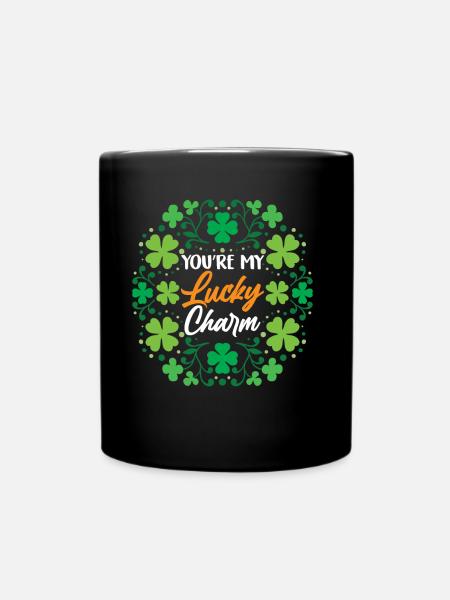 Tu es mon porte-bonheur irlandais irlandais irlandais - Mug uni - noir