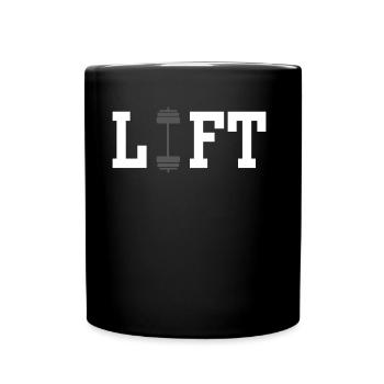 Lift Workout Weightlifting Weightlifting Gym - Full Colour Mug - black - Front